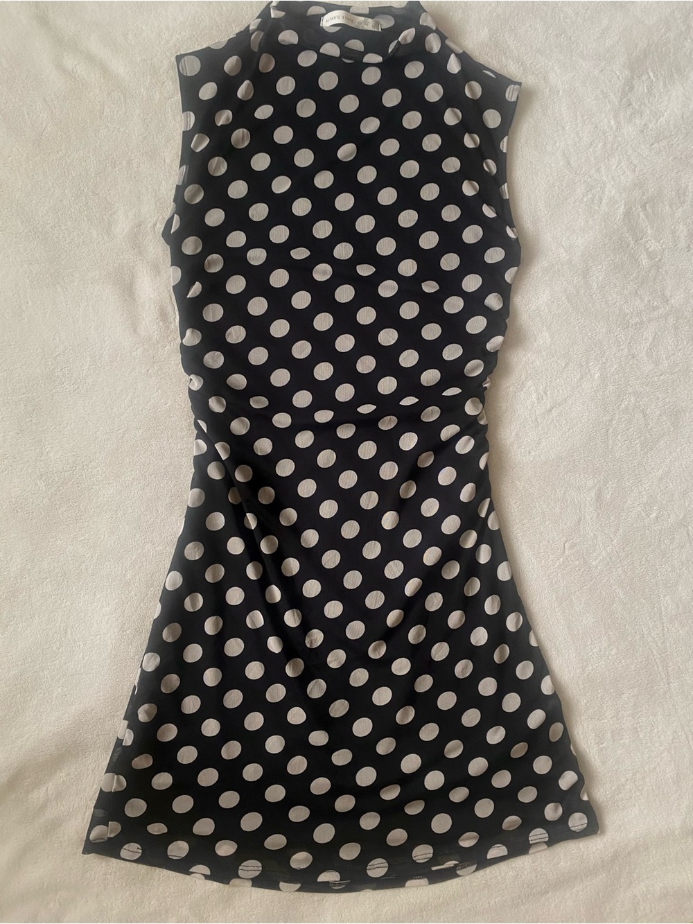 Altar’d State Serafina Polka Dot Ruched Bodycon Mini Dress M